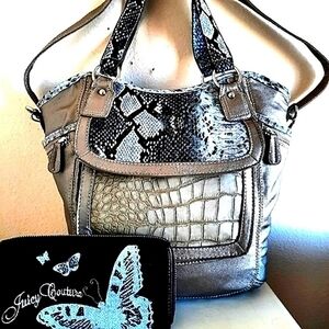 APT 9 HANDBAG & FREE MATCHING JUICY COUTURE WALLET